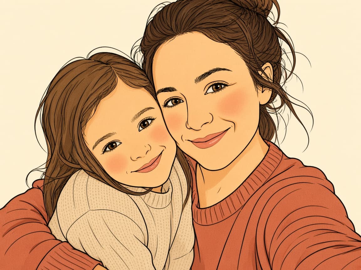 The same coloring page, colored in