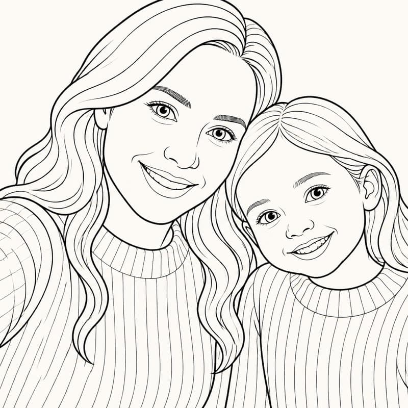 Coloring page from that photo in the Normal style