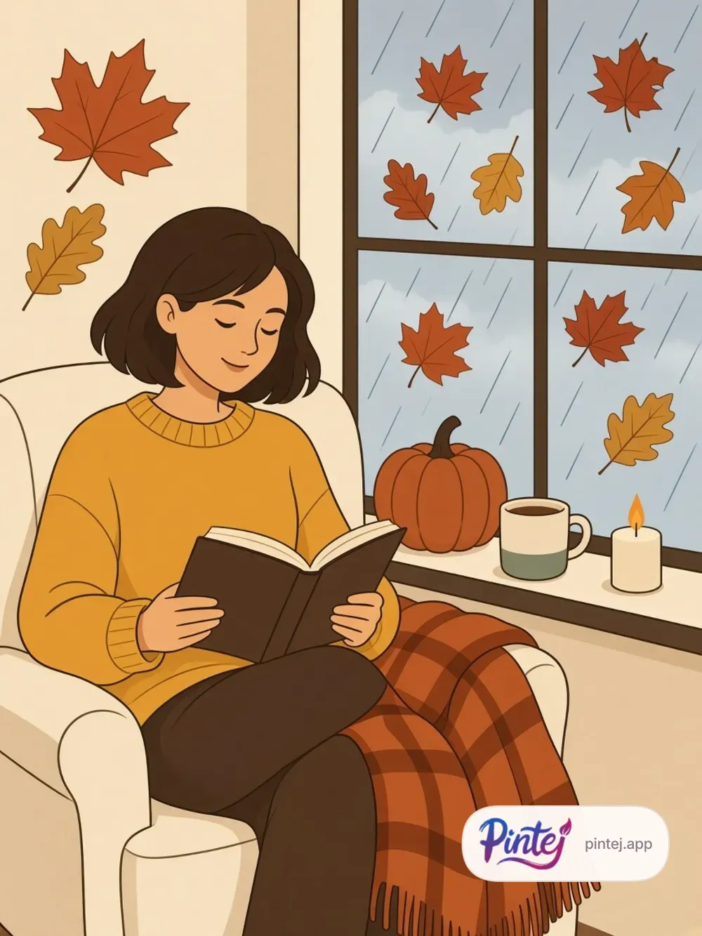 Reading by the window — In color