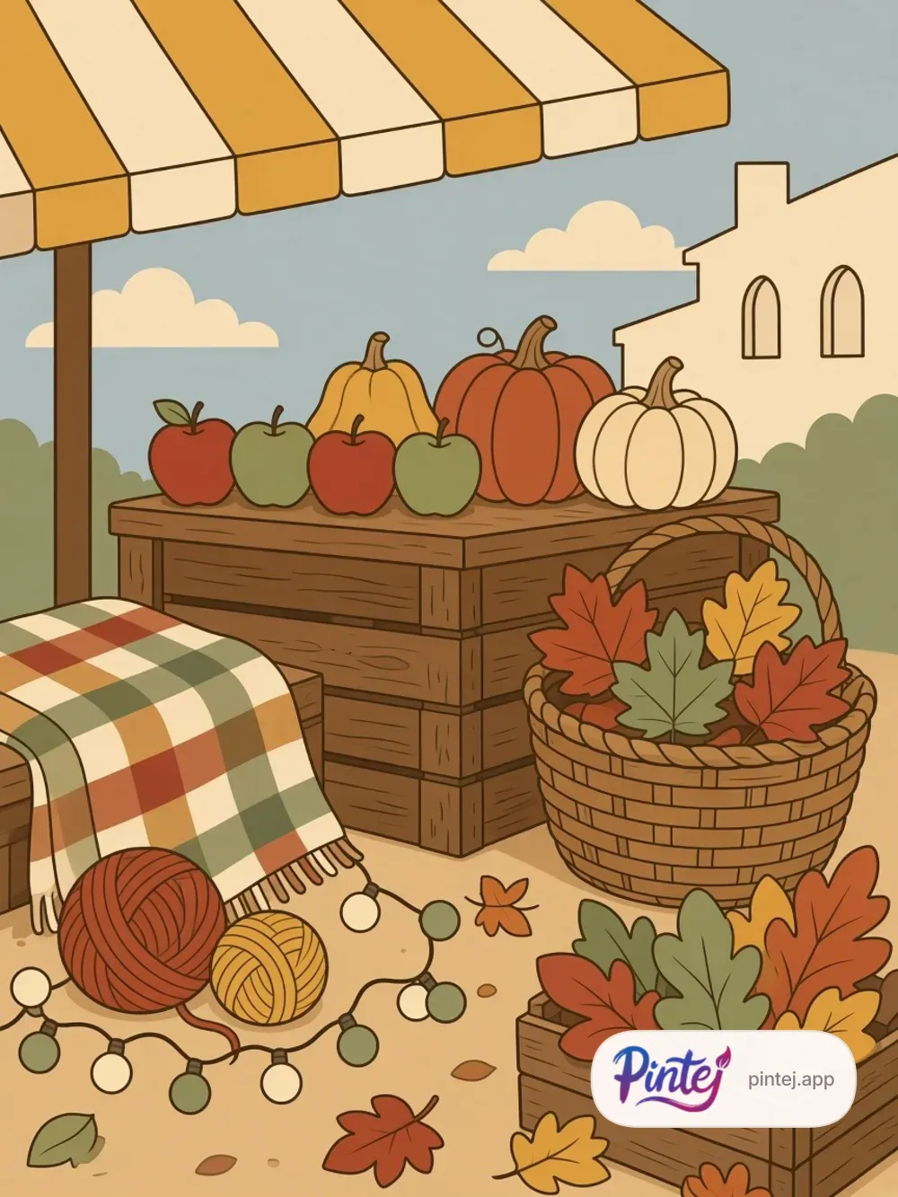 Apple and squash market