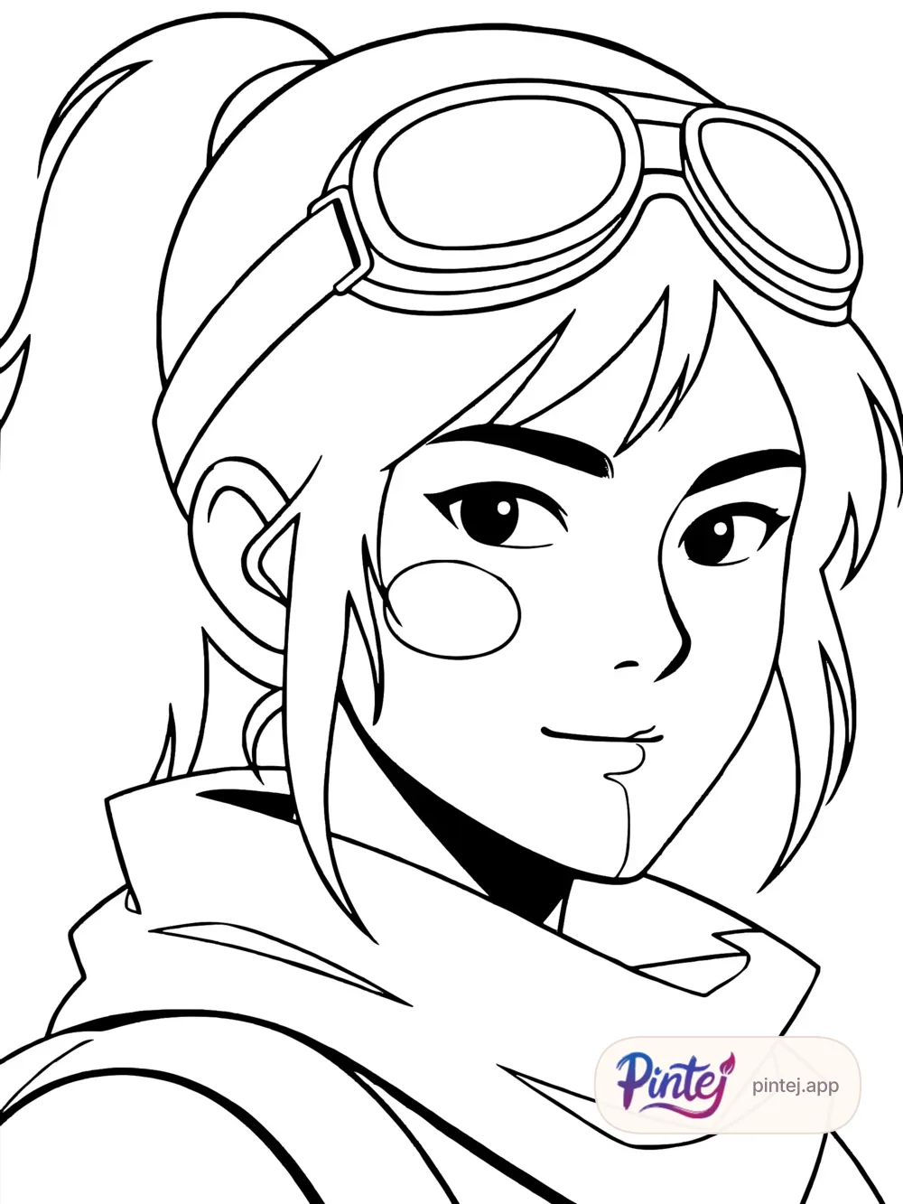 Aviator goggles — Line art