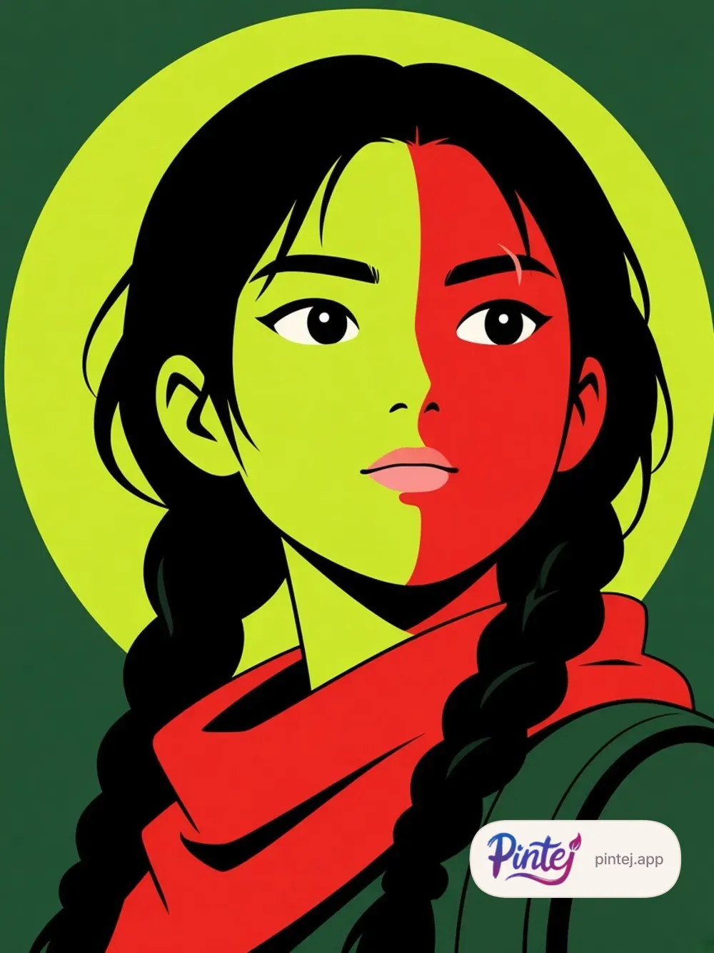 Two-tone face