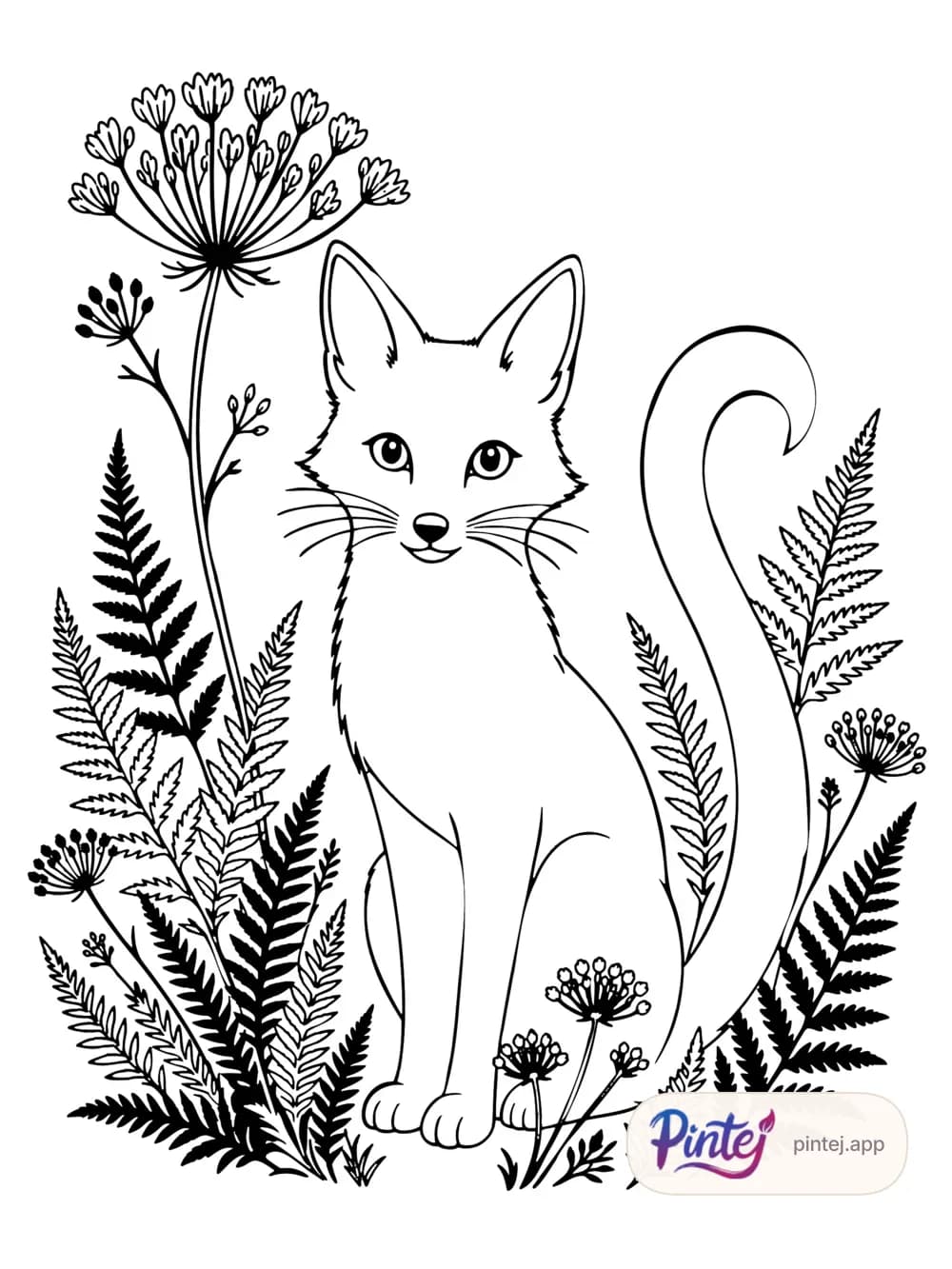 Fox — Line art