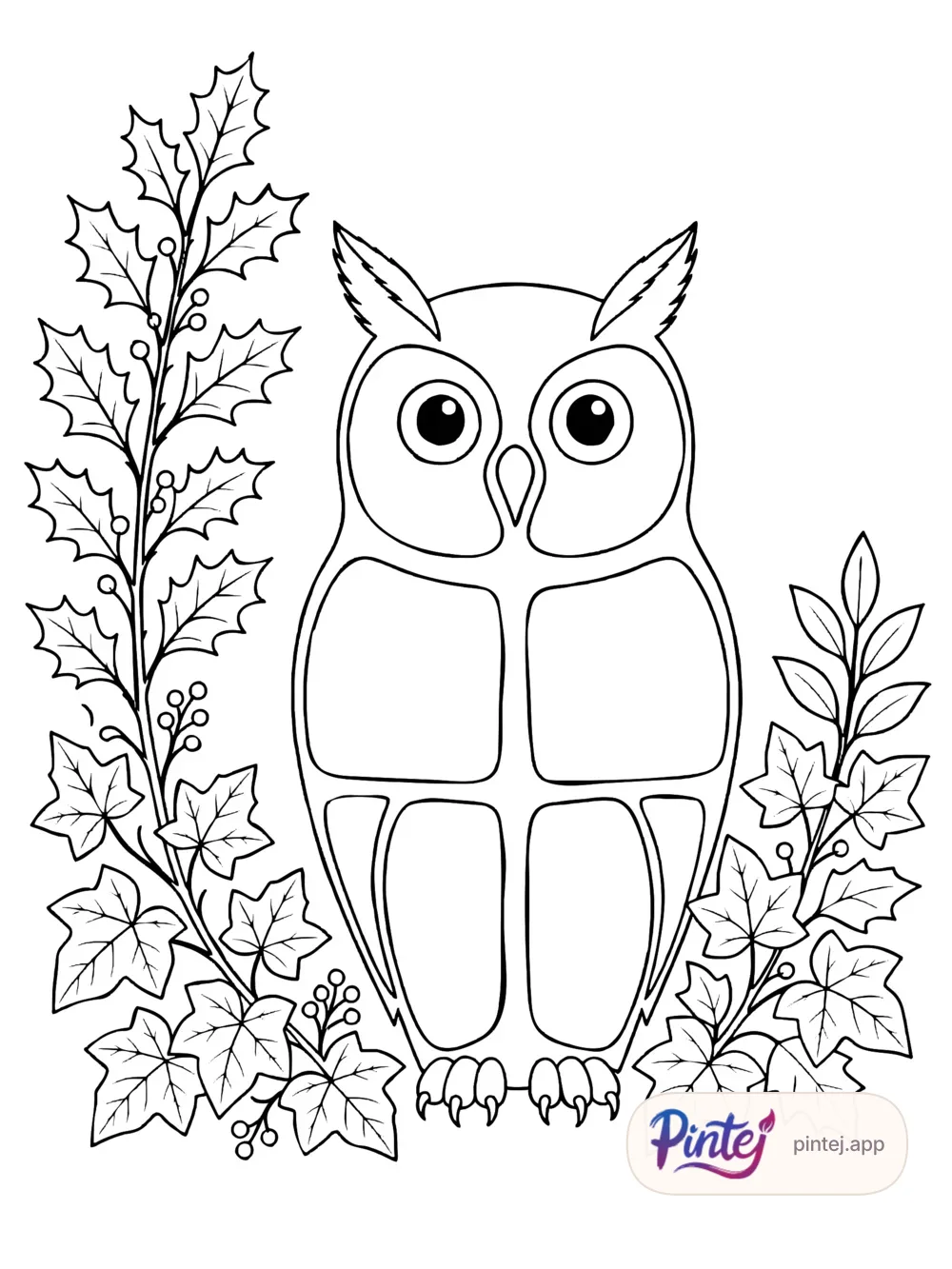 Owl — Line art