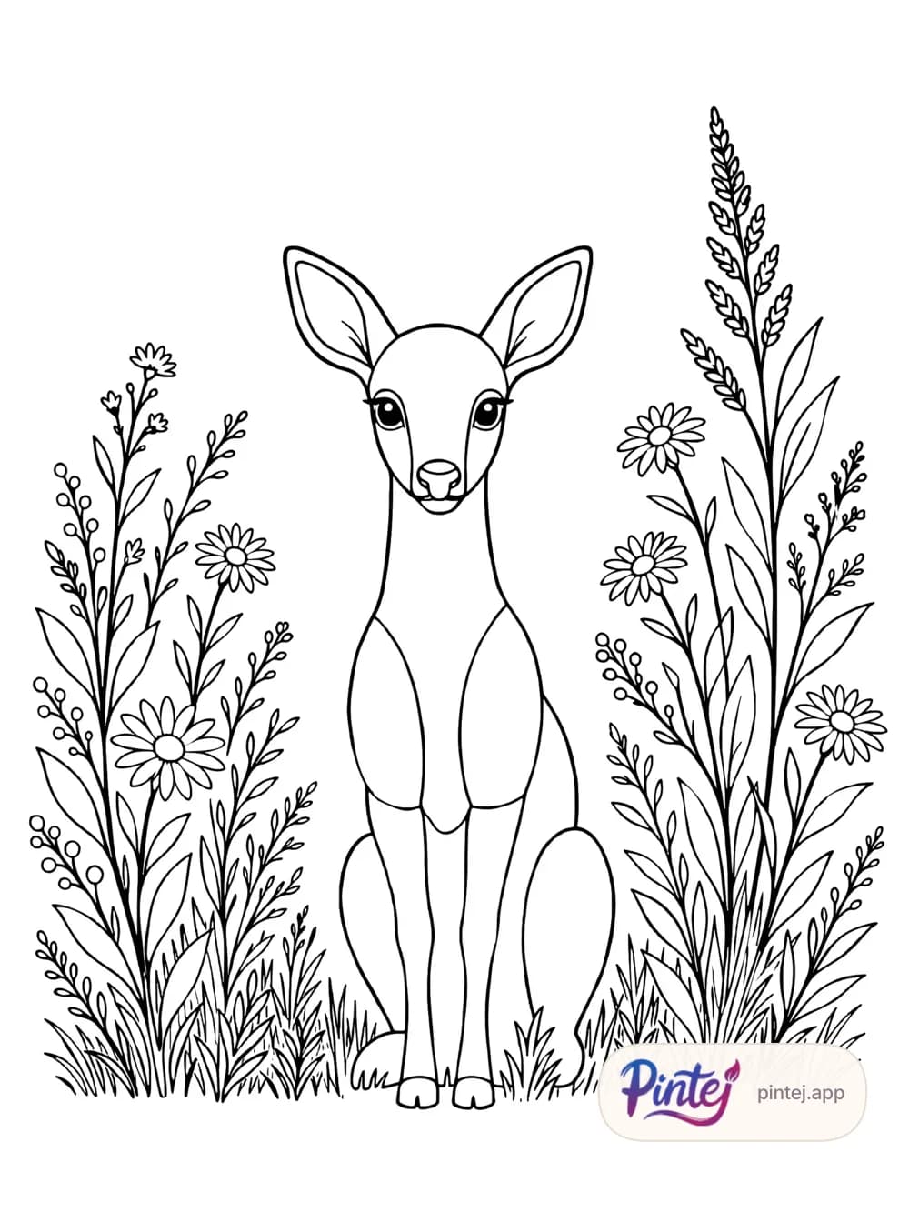 Fawn — Line art