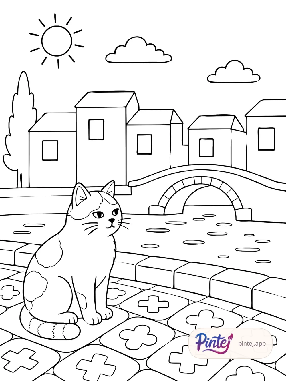 Porto Ribeira — Line art