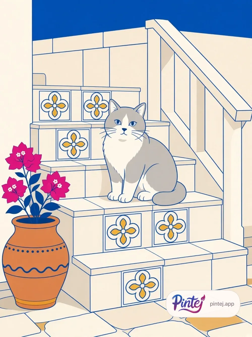 Azulejo staircase