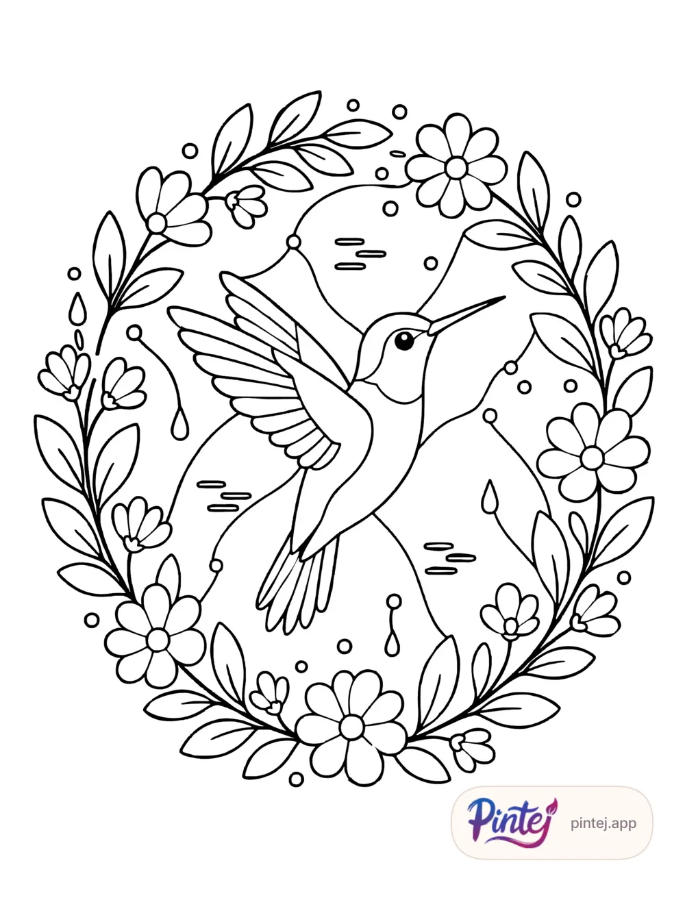 Wreath — Line art