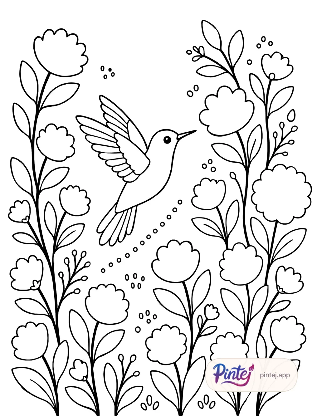 Garden — Line art