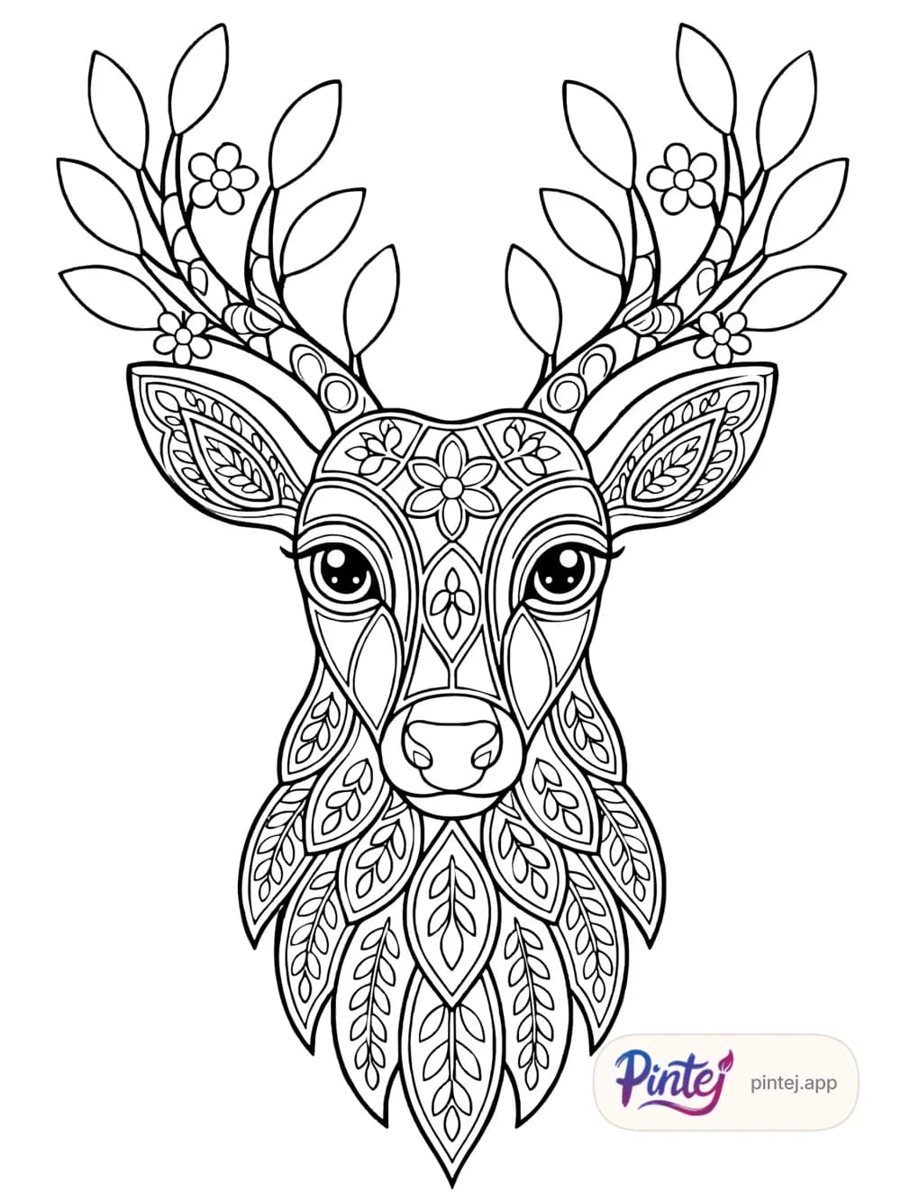 Stag — Line art