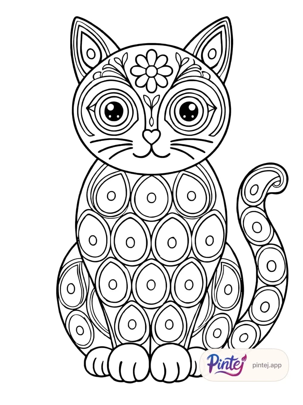 Cat — Line art