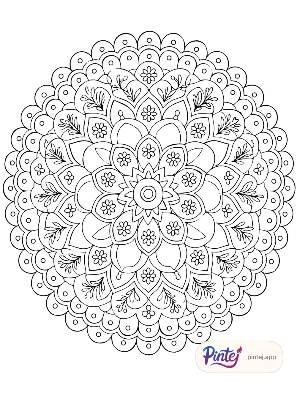 Radiant sun — Line art