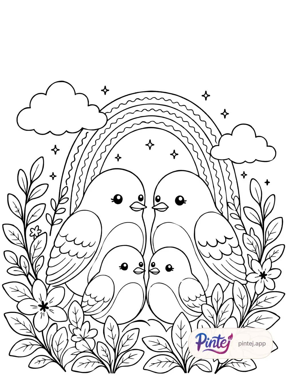 The family — Line art