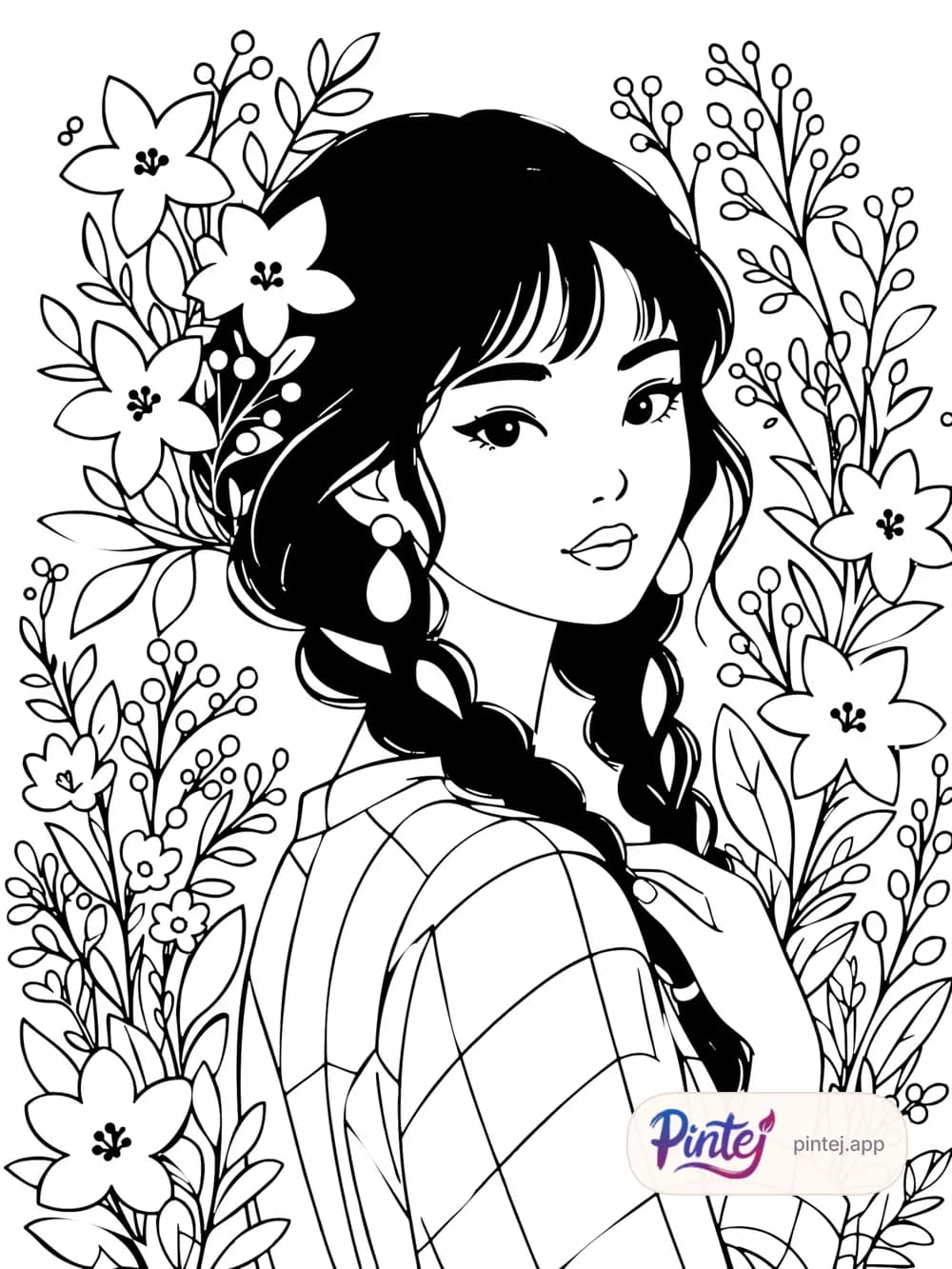 Garden — Line art