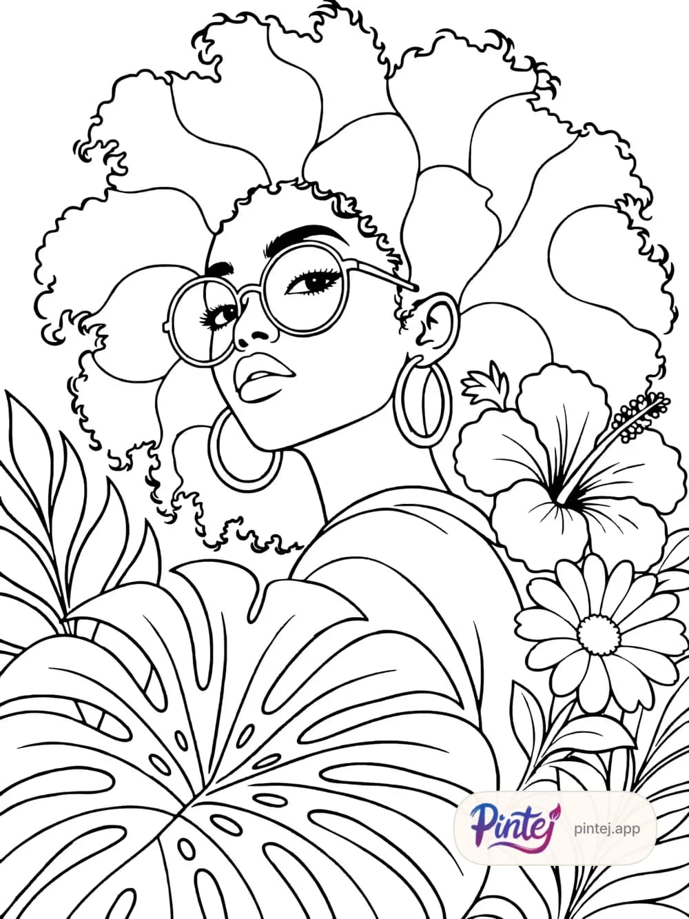 Over the shoulder — Line art