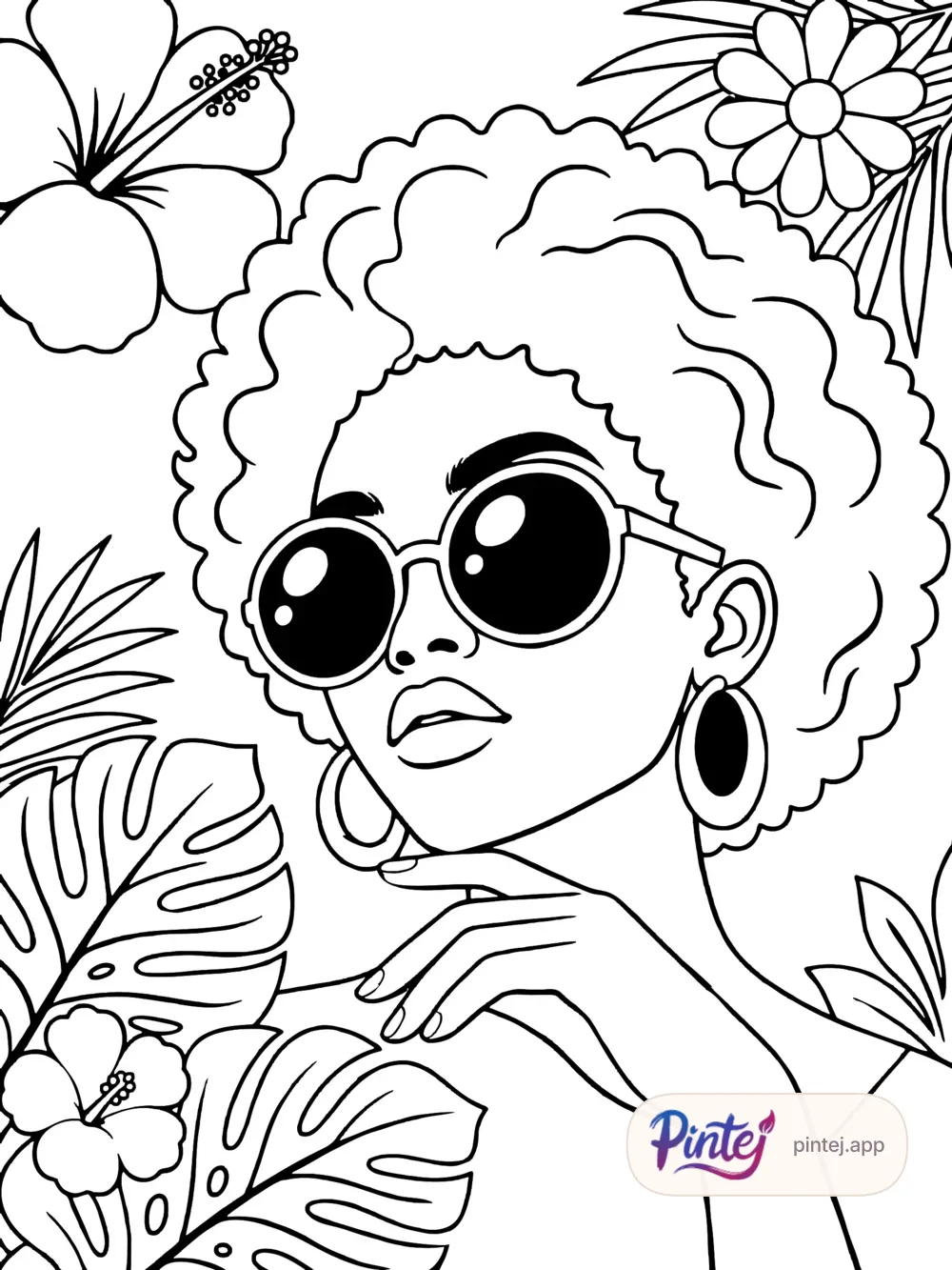 Chin — Line art