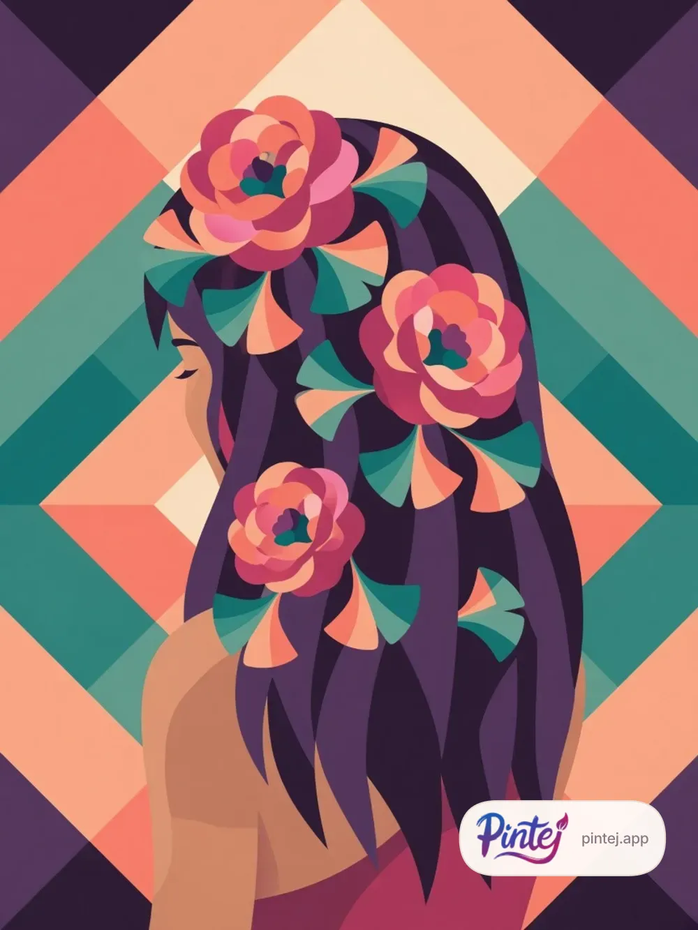 From behind with camellias