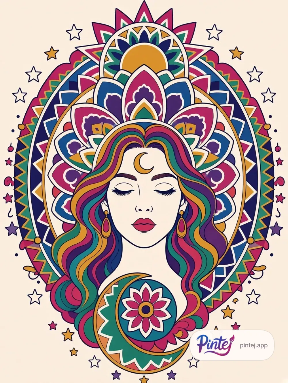 Petal headdress
